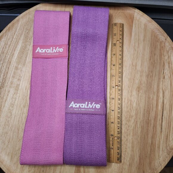 Aora LiVre Resistance Booty Bands – Youth & Health – Pink & Purple Set - Picture 2 of 4